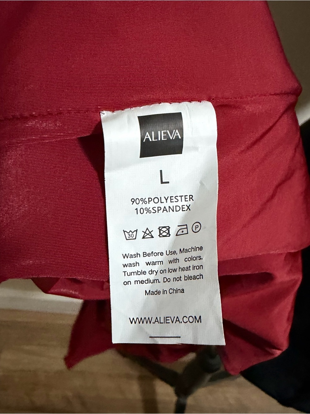 Aliava Maxine Crepe Midi Dress Maroon High Neck Draped Shoulder Bodycon L NWT - Picture 13 of 13